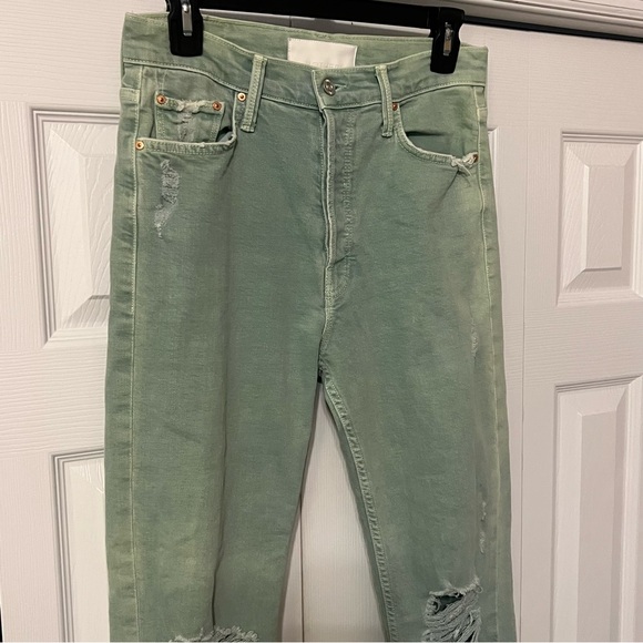 MOTHER Superior The Tomcat Chew Color The Devil Drinks Coffee Mint Green size 29 - Picture 3 of 16